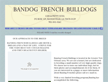 Tablet Screenshot of bandogfrenchies.com